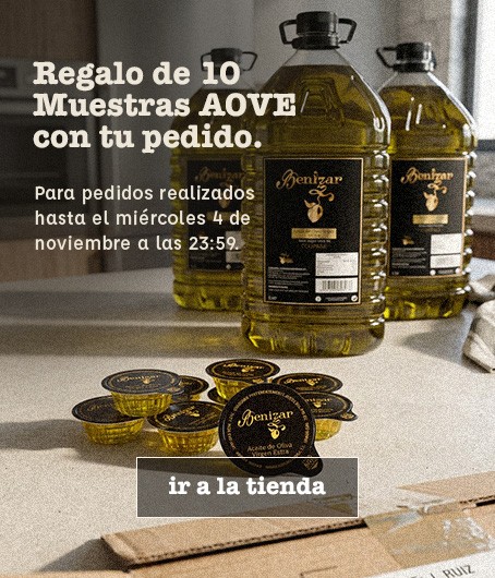 Regalo de 10 muestras AOVE con tu pedido
